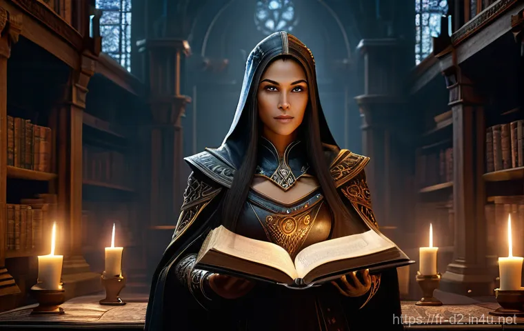 디아블로2 공식 포럼 가이드 - Image Prompt 1: The Arcane Strategist**