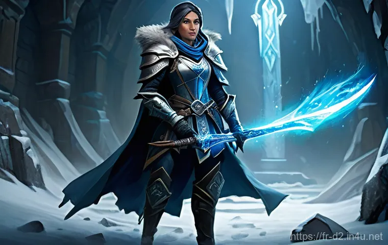 디아블로2 리셋 전략 - **A Diverse Group Preparing for the Ladder Reset**
    "A diverse group of three adventurers, a fema...