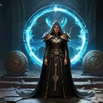 디아블로2 고급 아이템 파밍 루트 - **Prompt 1: The Thrill of a High Rune Drop in a Terror Zone**
    "A powerful female Sorceress, ador...